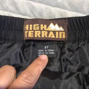 High Terrain Black Pants 4T